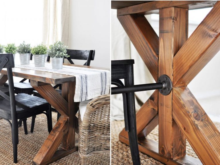 DIY Farmhouse Kitchen Table Projects For Beginners