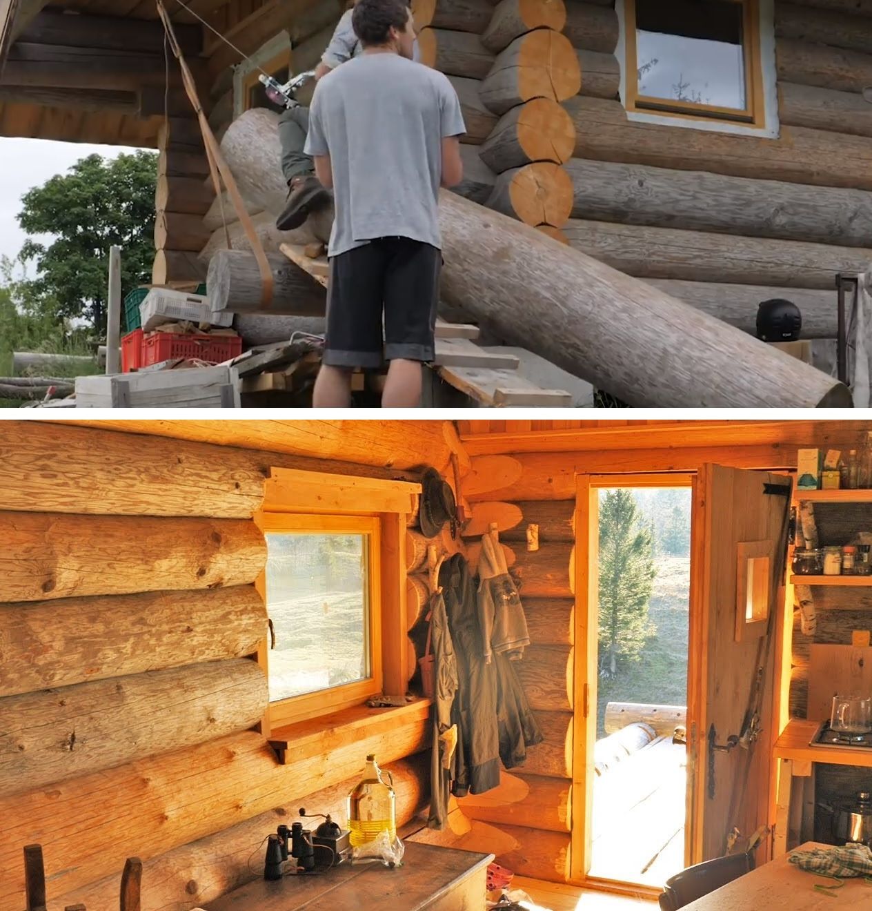 building a log cabin step by step