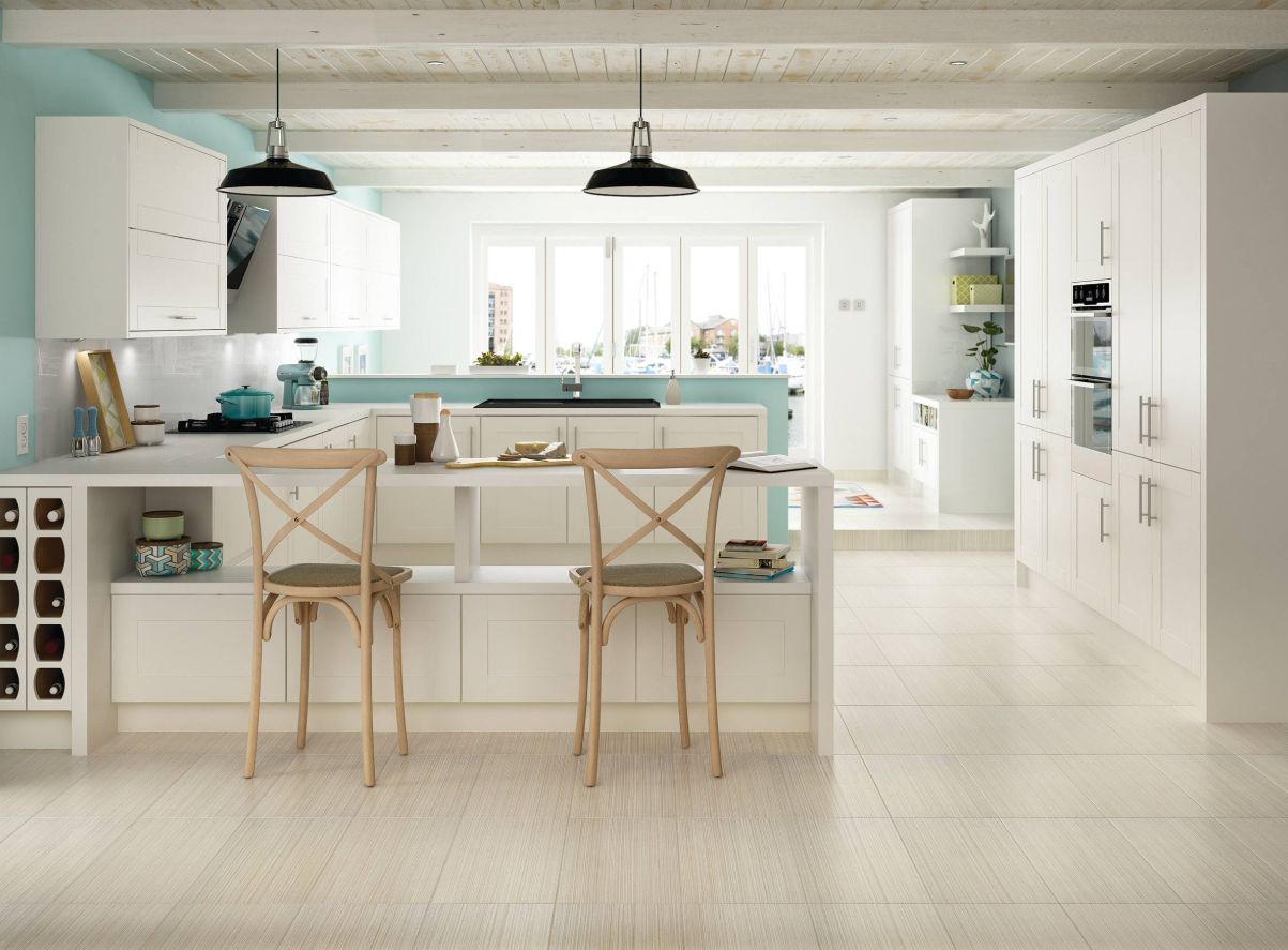 kitchen tile flooring design idea