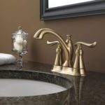 Bronze Delta Faucet Linden 2-Handle Centerset Bathroom Faucet