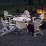 Folding Adirondack 6-Piece Conversation Set with Fire Pit Table