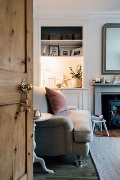 Grey and Blush Pink Living Room 4