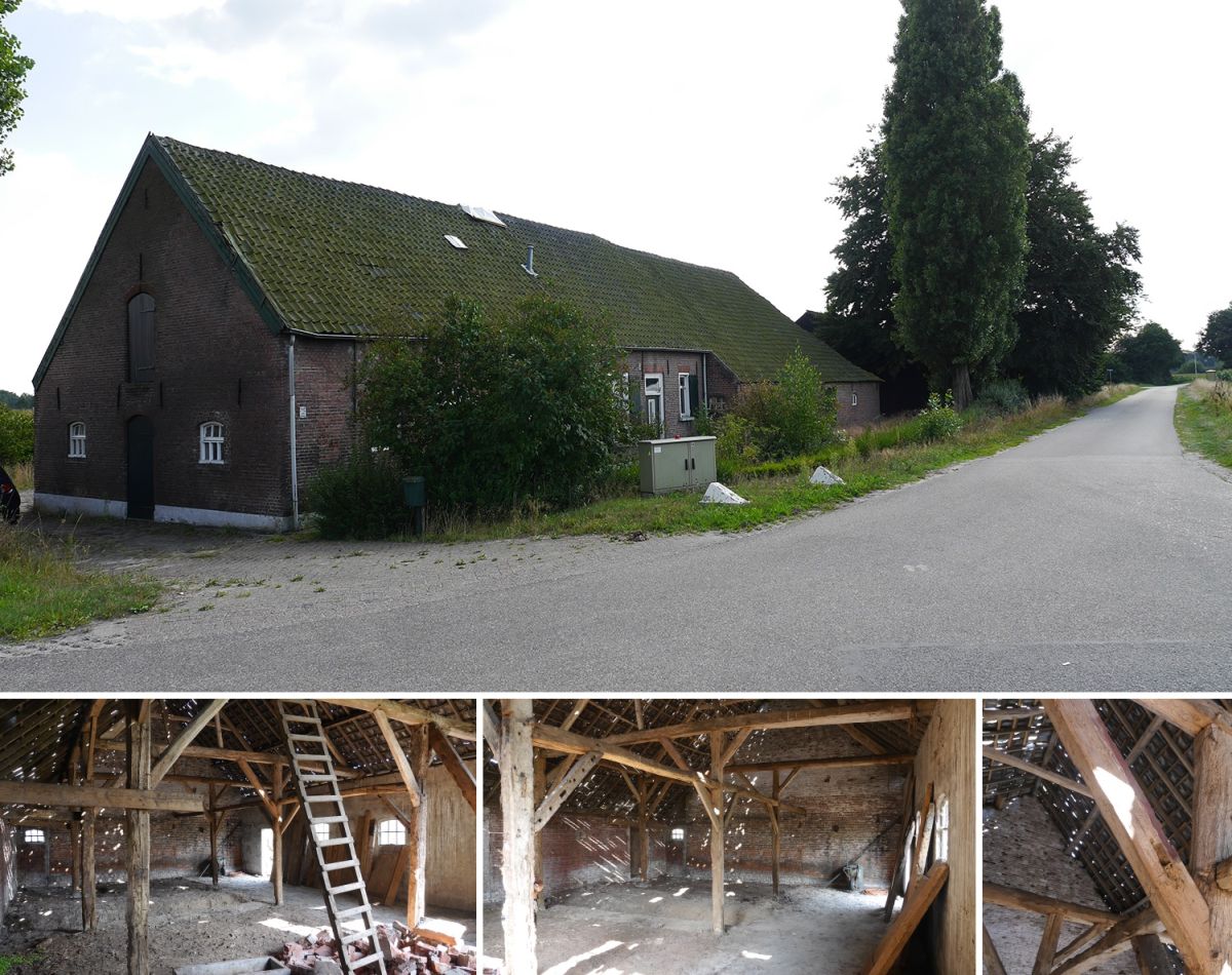 Although in very bad shape, the original old barn had a lot of charm and plenty of potential