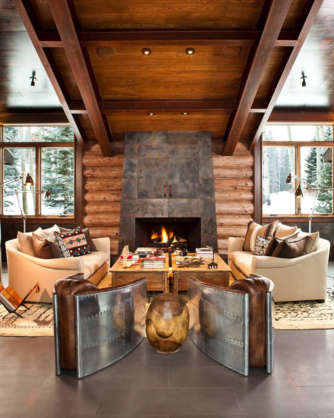 Rustic Living Room Decor Ideas Inspired By Cozy Mountain Cabins Decorpion